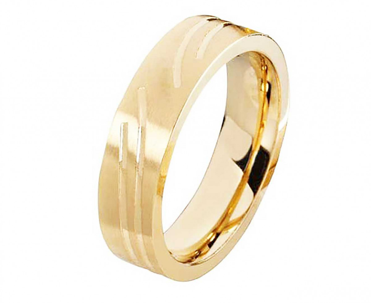 Herrenring Edelstahl HE032 ohne Stein mit Gravur Herrenring Edelstahl HE032 ohne Stein mit Gravur