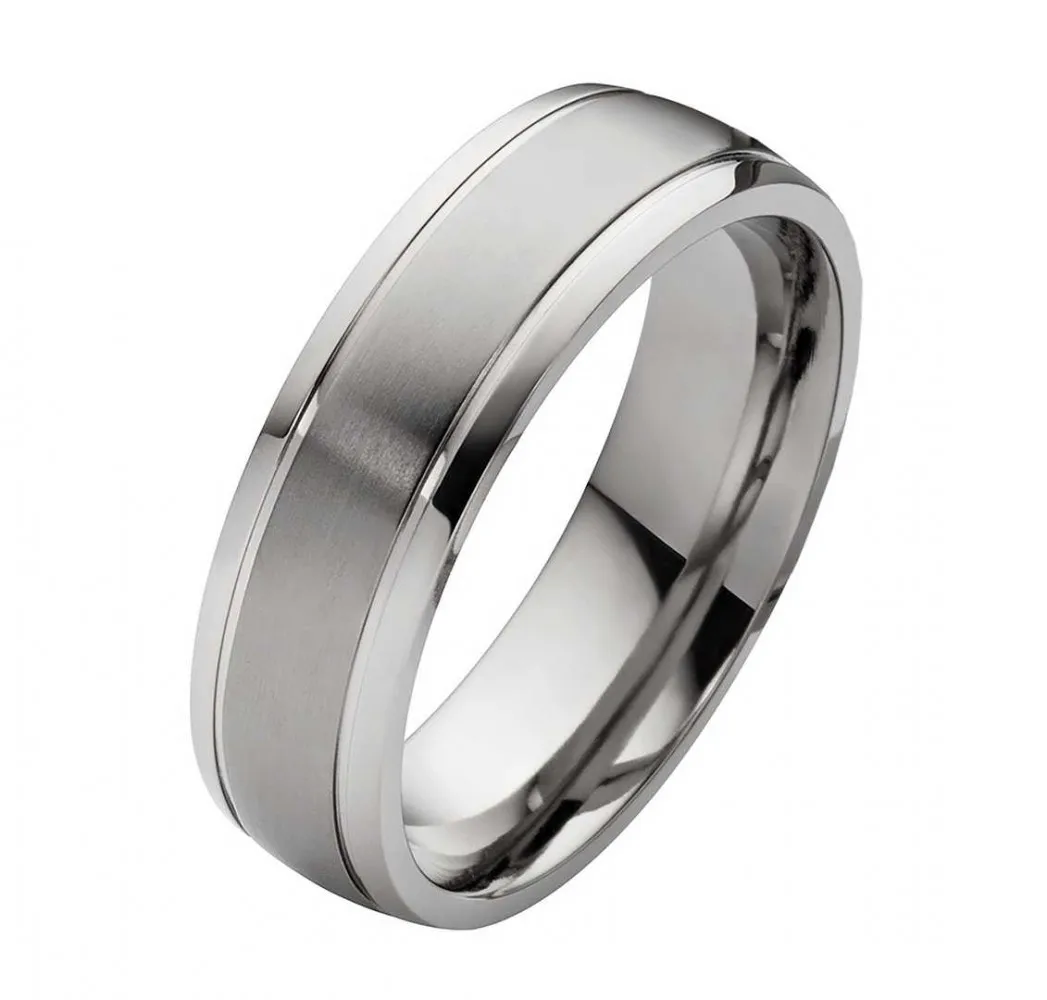 Herrenring Titanring HT009 mit Gravur