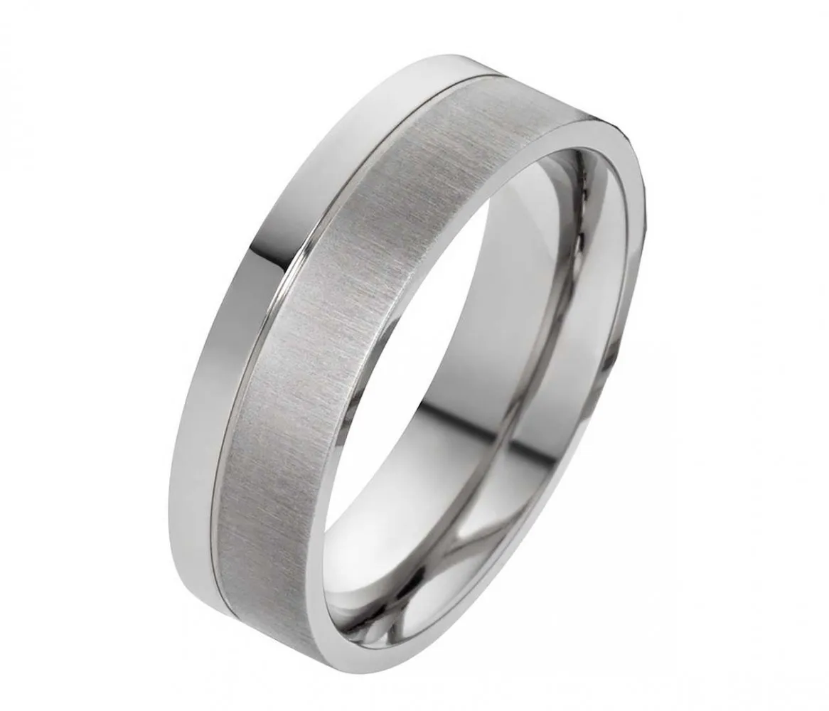 Herrenring Titanring HT026 mit Gravur