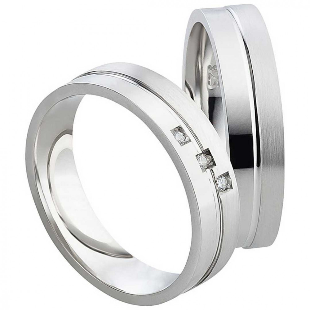 Partnerringe Silberringe SR022-SR023 mit Gravur Partnerringe Silberringe SR022-SR023 mit Gravur