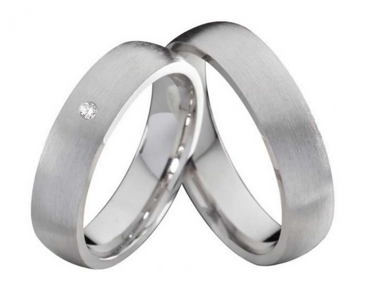 Partnerringe Silberringe PS138 mit Zirkonia oder Diamant Partnerringe Silberringe PS138 mit Zirkonia oder Diamant