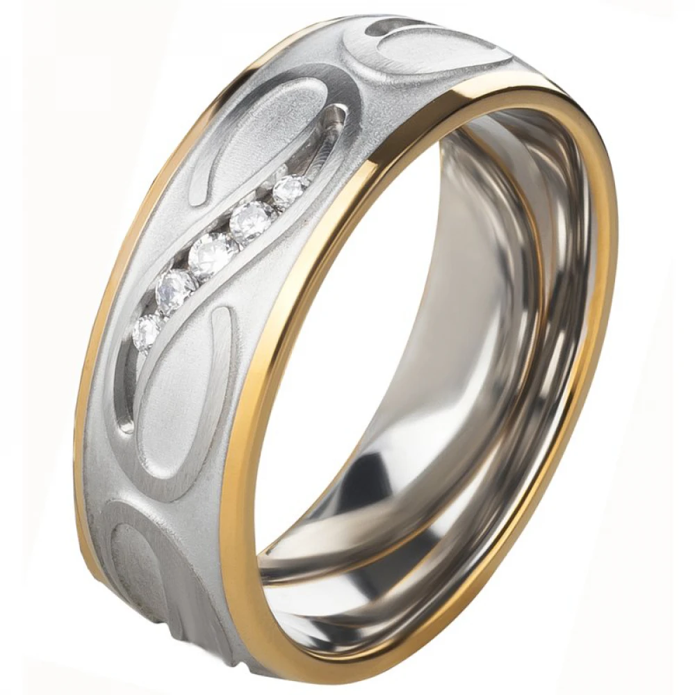 Klassisch schöne Partnerringe Edelstahl AB3416-AB3417 Klassisch schöne Partnerringe Edelstahl AB3416-AB3417