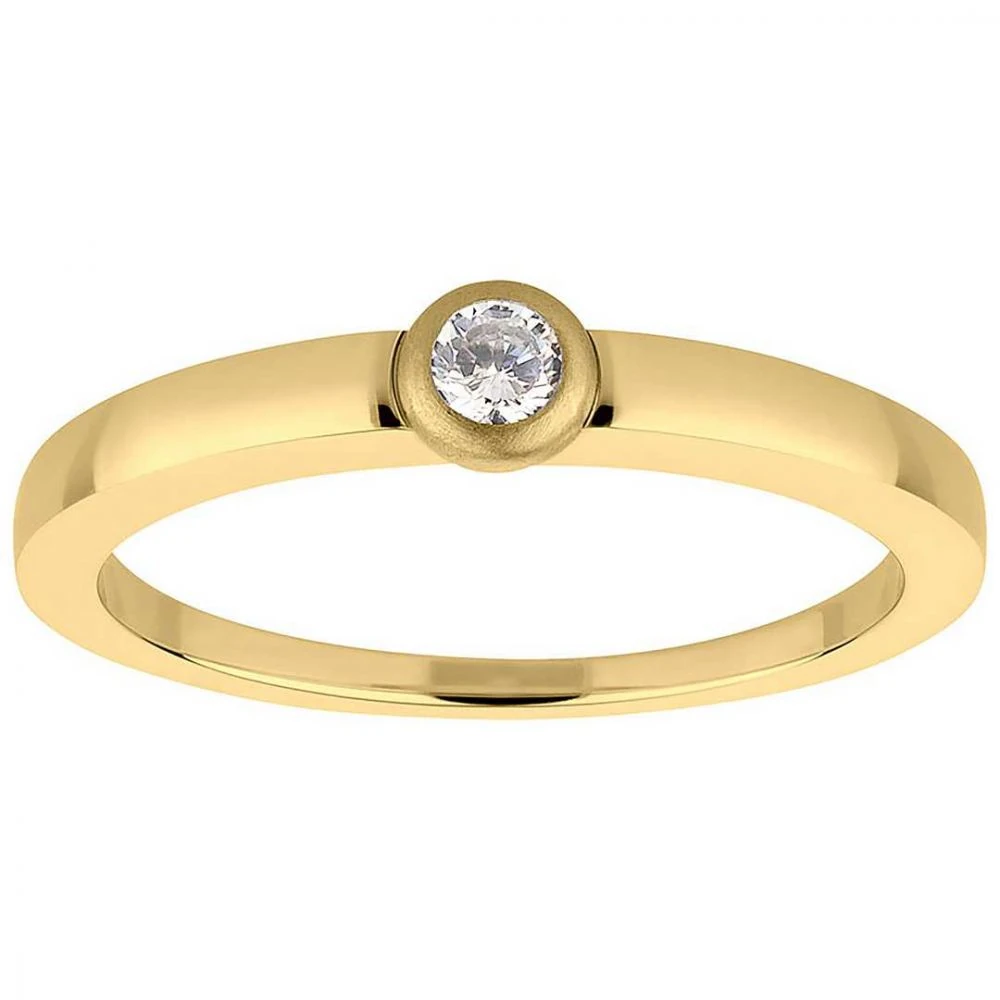 Verlobungsring Damenring AB3448 mit Goldfarbiger Beschichtung