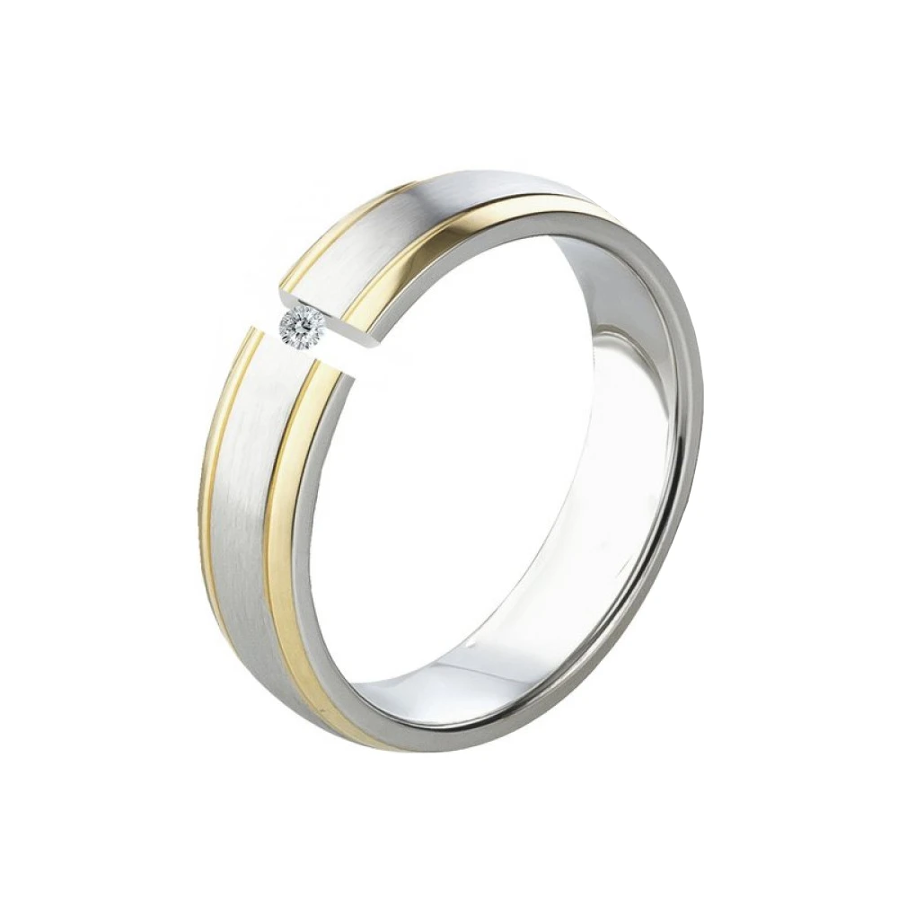 Damenring LUC41 mit Diamant und Gravur