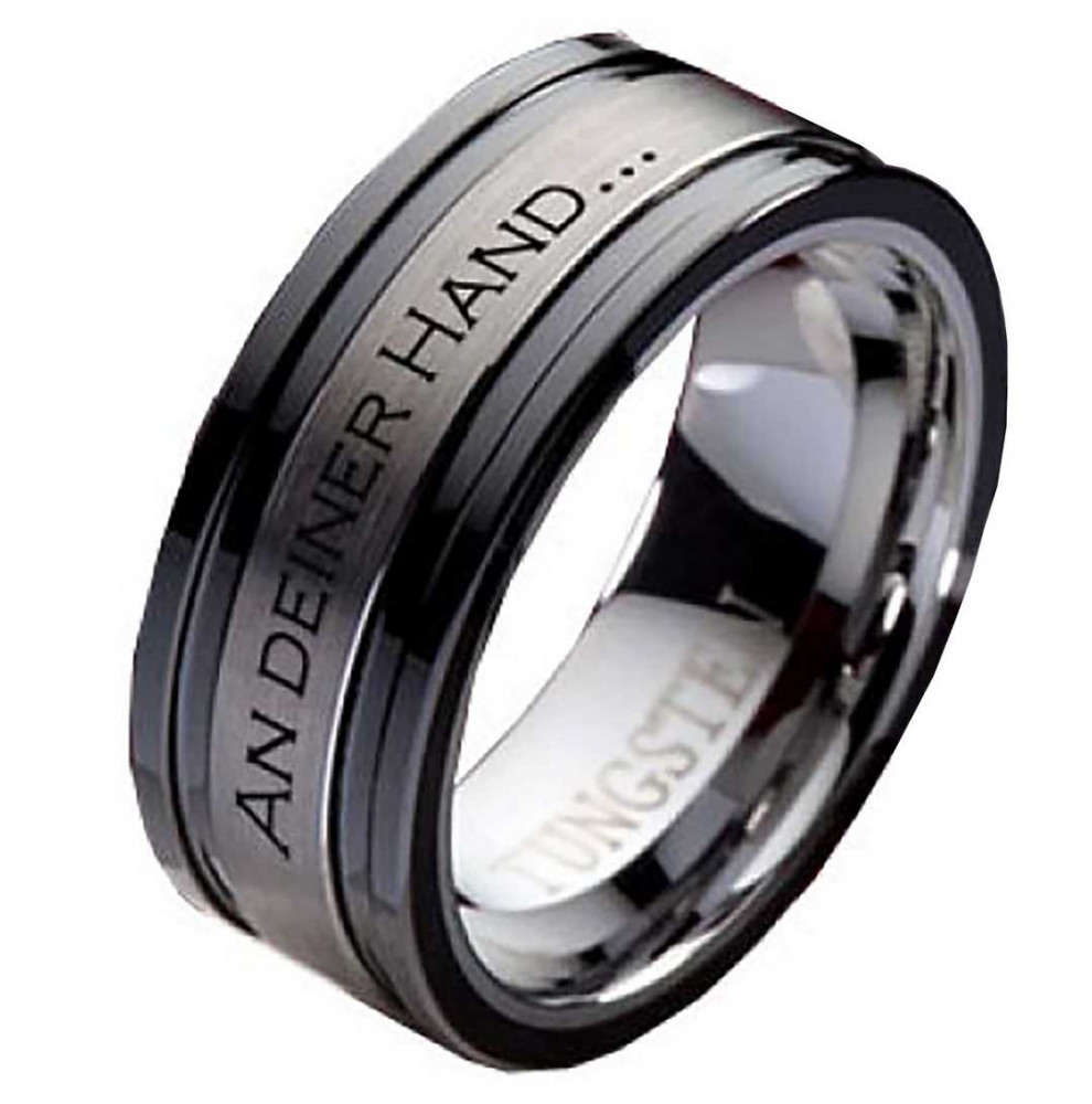 Damenring Wolframring DW130 mit Außengravur Damenring Wolframring DW130 mit Außengravur