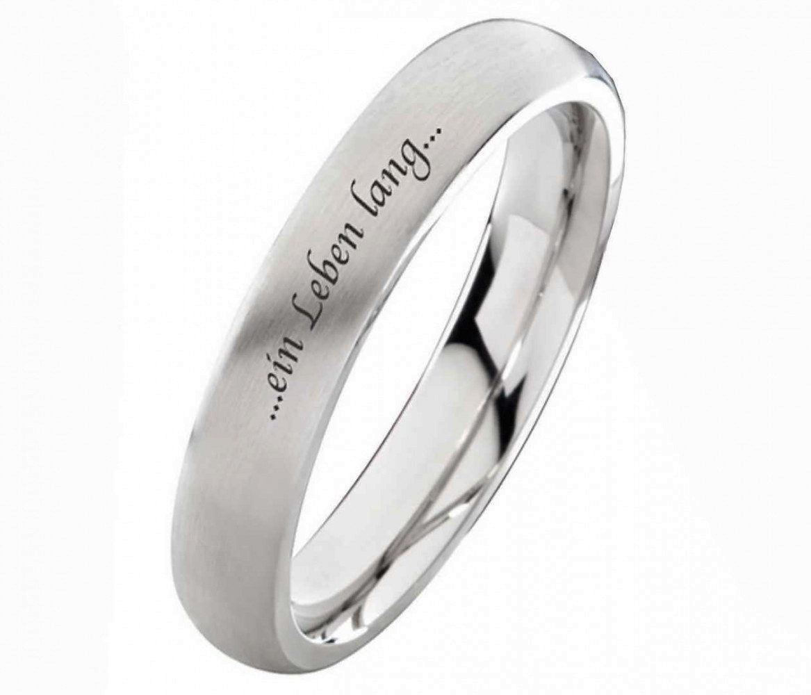 Gravierbare Edelstahlringe E278 mit Außengravur