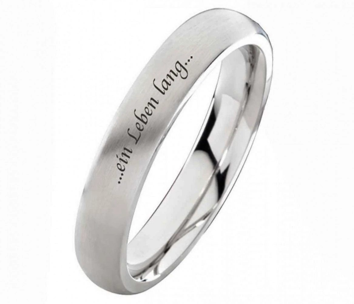 Gravierbarer Damenring E278 mit Außengravur