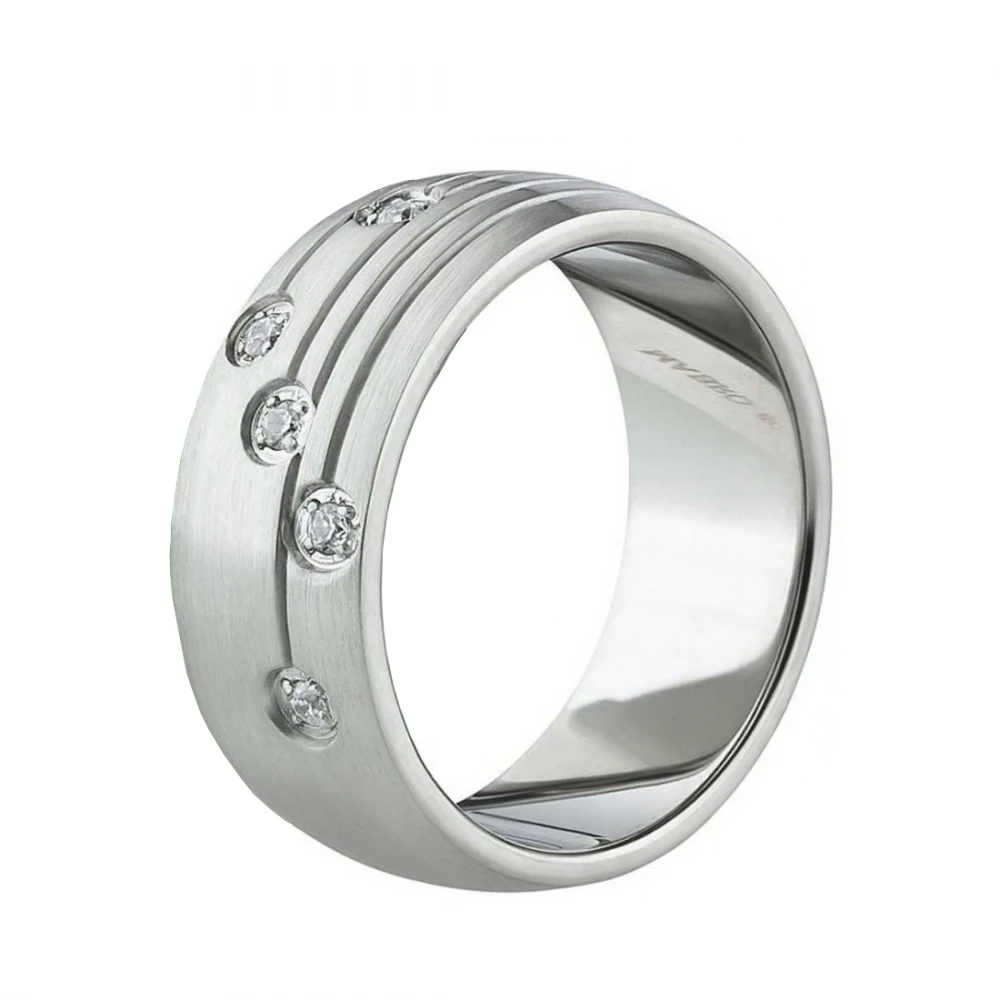 Edelstahlring modern für Sie AB1486