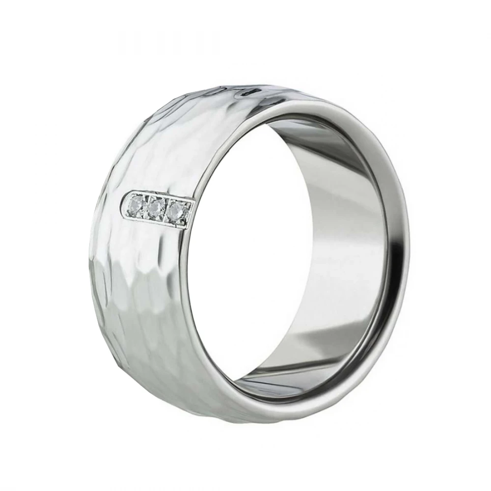 Glänzender Edelstahlring Paarlook AB1480