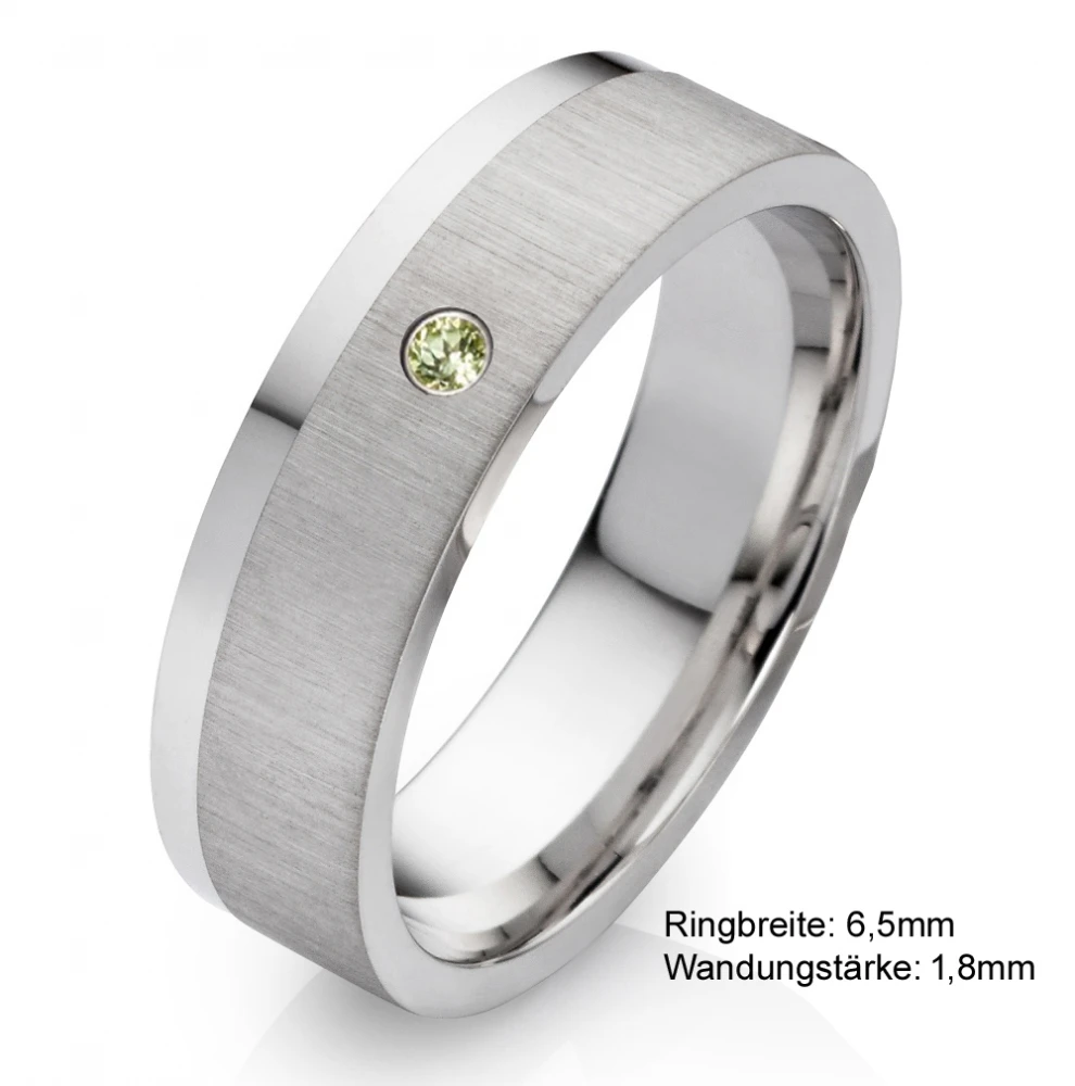 Silberring mit grünen Peridot SP05 - Eleganz pur