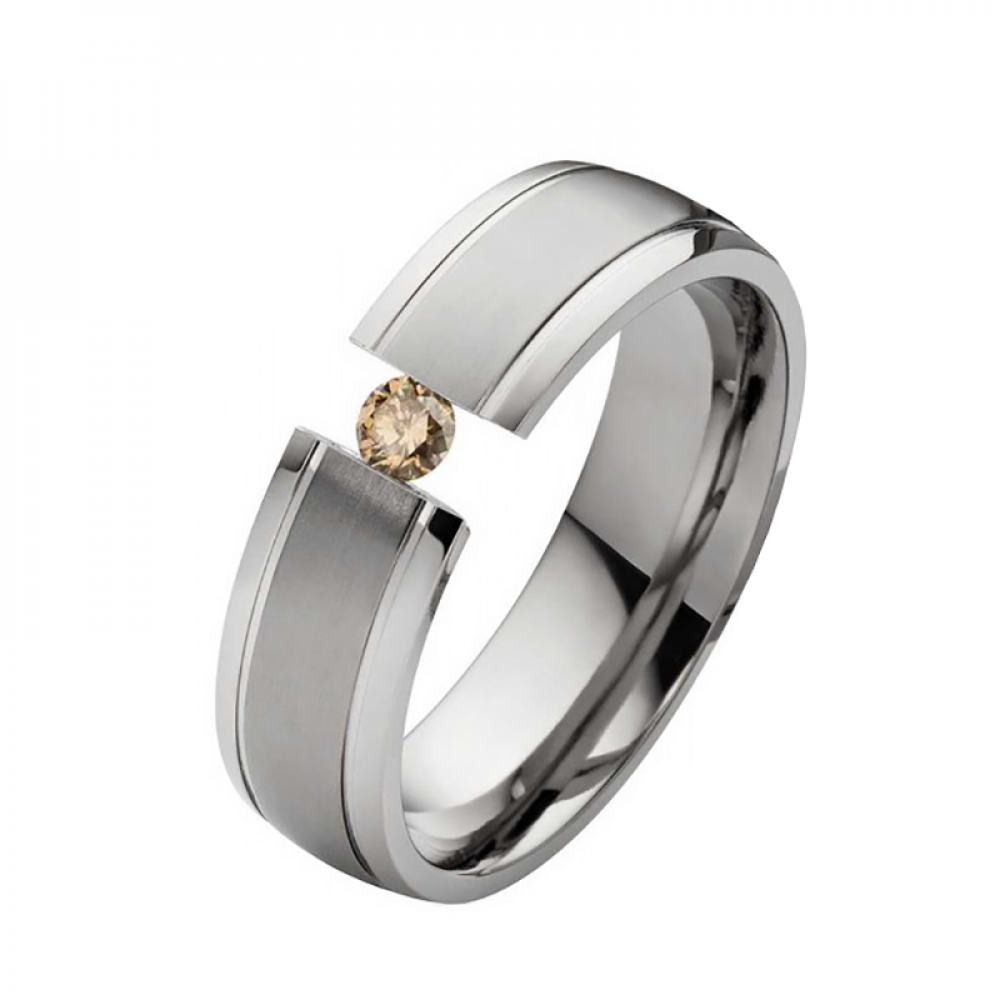 Bildschöne Titanringe mit Diamanten T117 Bildschöne Titanringe mit Diamanten T117