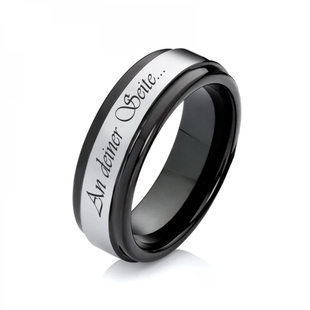 Zauberhaft polierte Wolframringe W159 Zauberhaft polierte Wolframringe W159