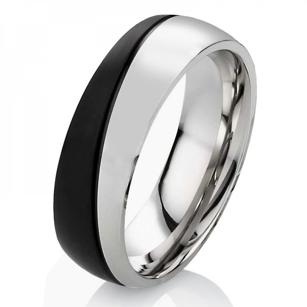 Herrenring Edelstahl HE023 ohne Stein mit Gravur Herrenring Edelstahl HE023 ohne Stein mit Gravur