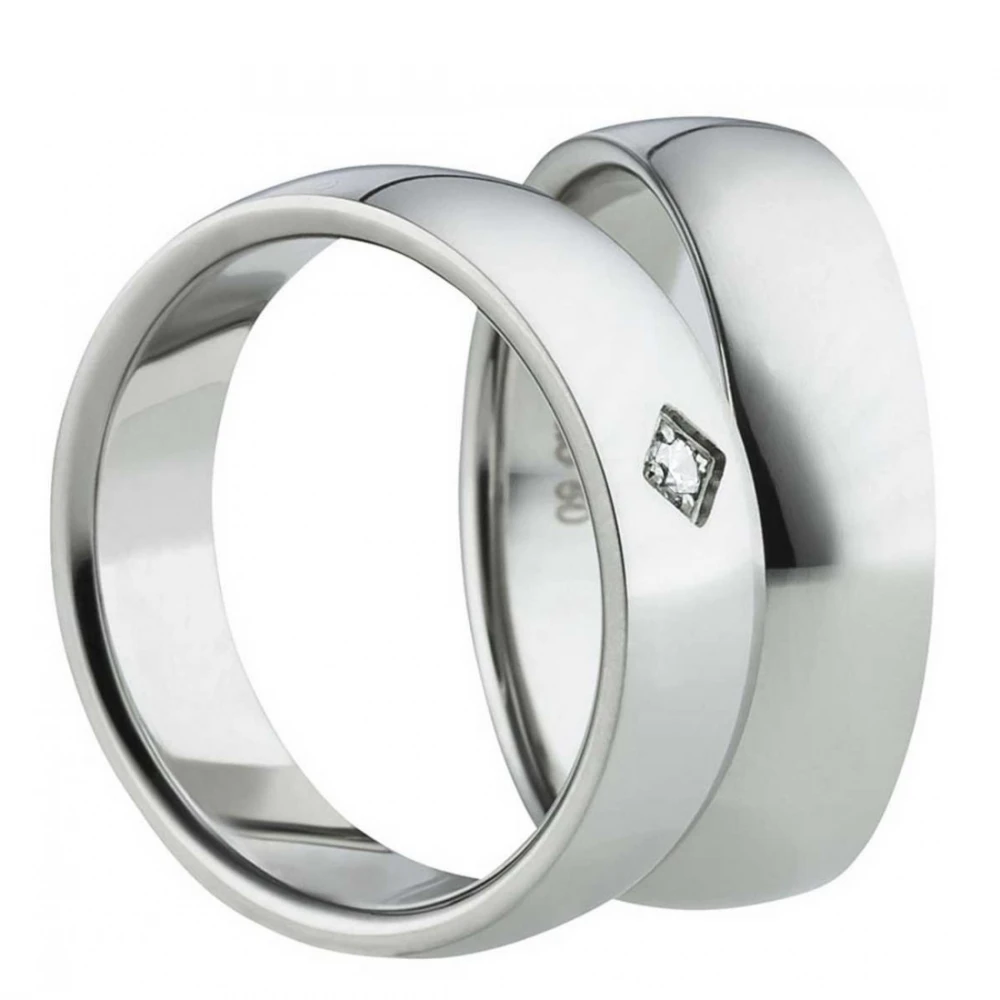 Partnerringe Edelstahl AB1490-AB1491 und Gravur