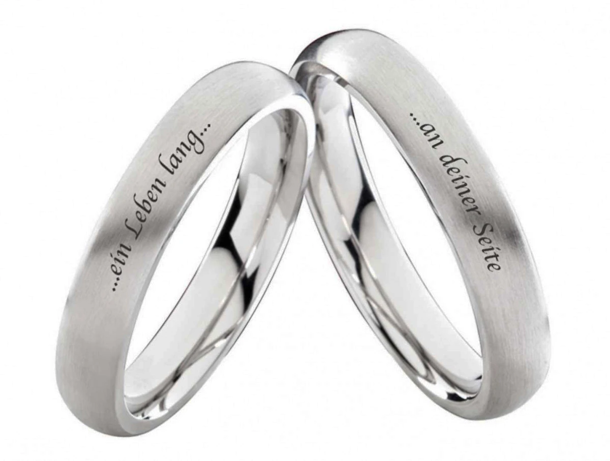 Edelstahlringe E278 mit Außengravur