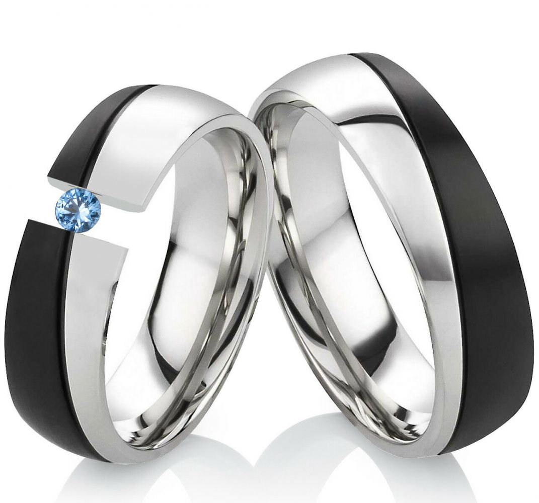 Edelstahlringe ES42 echtem Topas