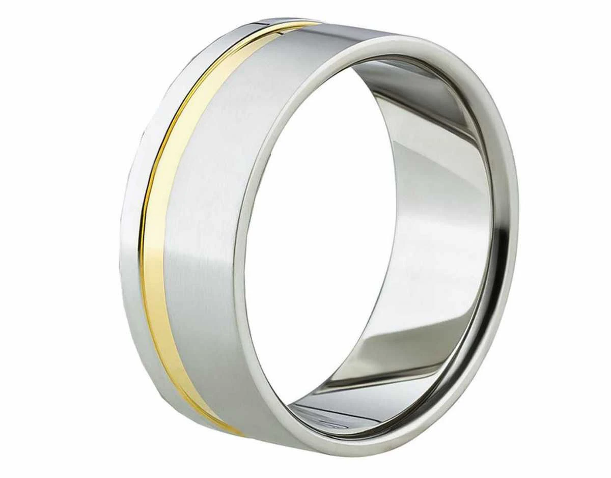 Edelstahl Herrenring Liebe vereint AB1121