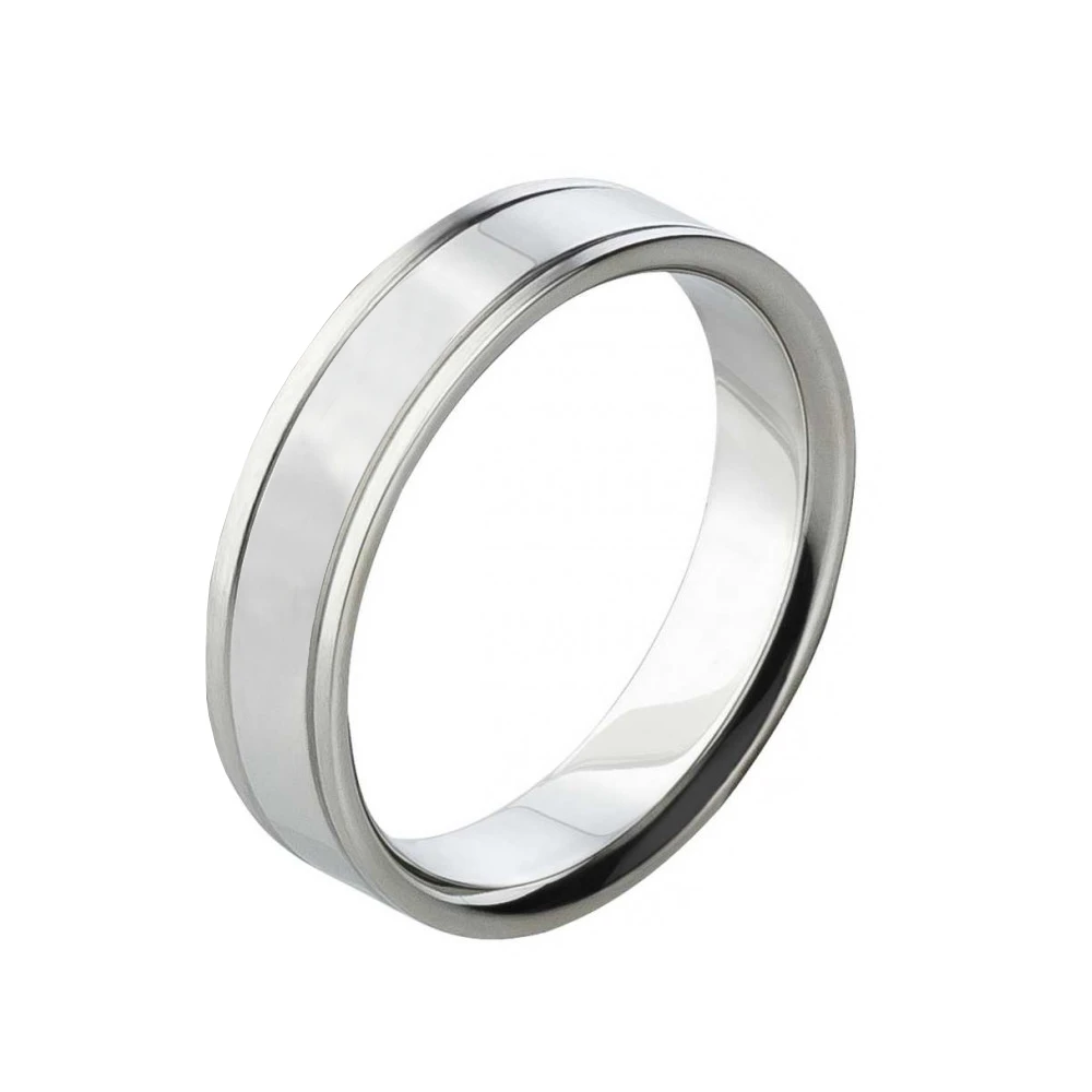 Titanringe AB1586-AB1587 mit Zirkonia, 5mm breit