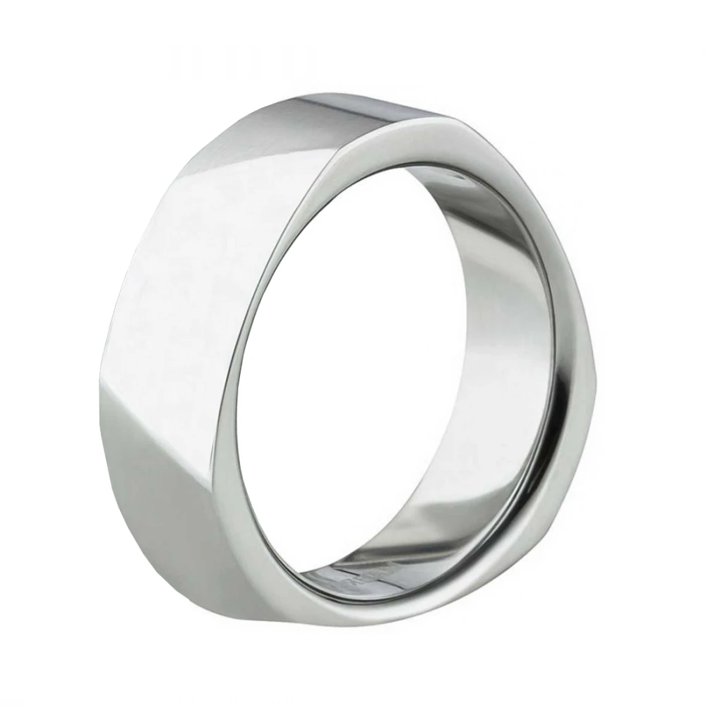 Edelstahl Herrenring silberfarben AB1477