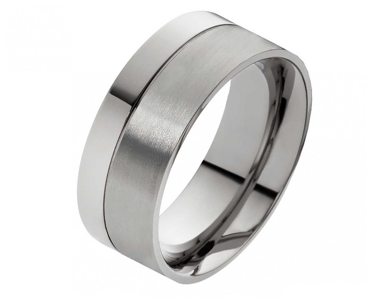 Elegante Edelstahlringe E138 mit Zirkonia und Gravur Elegante Edelstahlringe E138 mit Zirkonia und Gravur