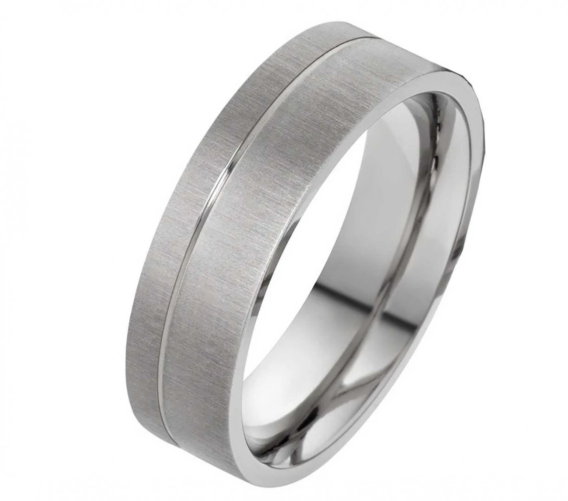 Günstige Edelstahlringe E210 ohne Stein mit Gravur Günstige Edelstahlringe E210 ohne Stein mit Gravur