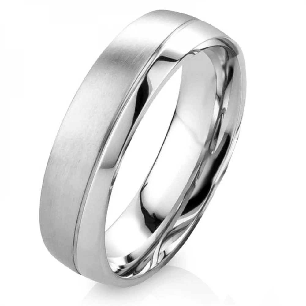 Edelstahlringe MOR13 mit Zirkonia - Diamant - Gravur Edelstahlringe MOR13 mit Zirkonia - Diamant - Gravur