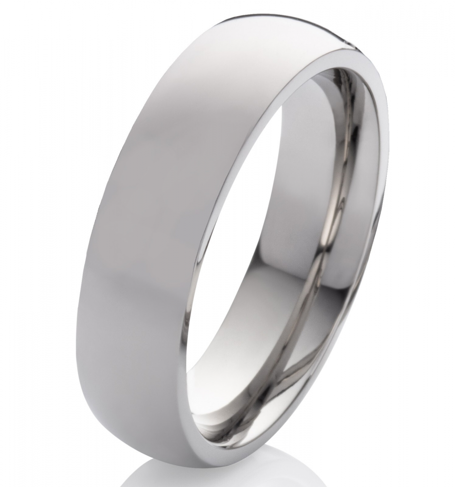 Titanringe mit Diamant oder Zirkonia LUC62