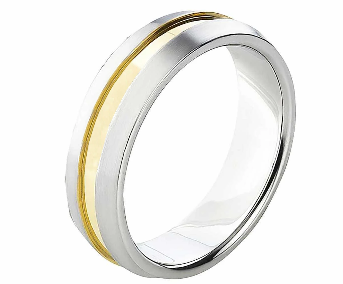 Herrenring Edelstahl glänzend AB1559