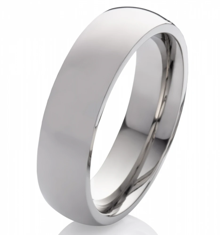 Partnerringe Titan MOR62 6mm breite und Stein Partnerringe Titan MOR62 6mm breite und Stein