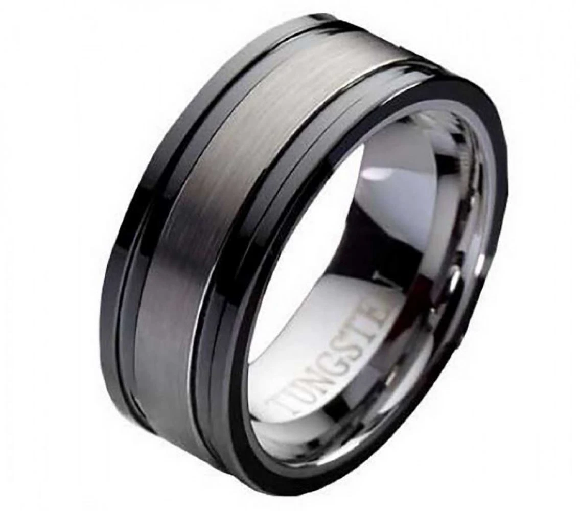 Ausgefallene Wolframring W106