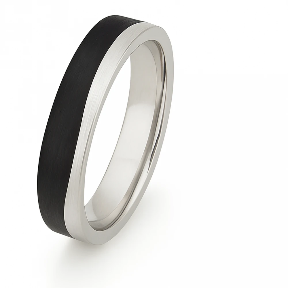 Silber Carbonring SR1943 mit Gravur