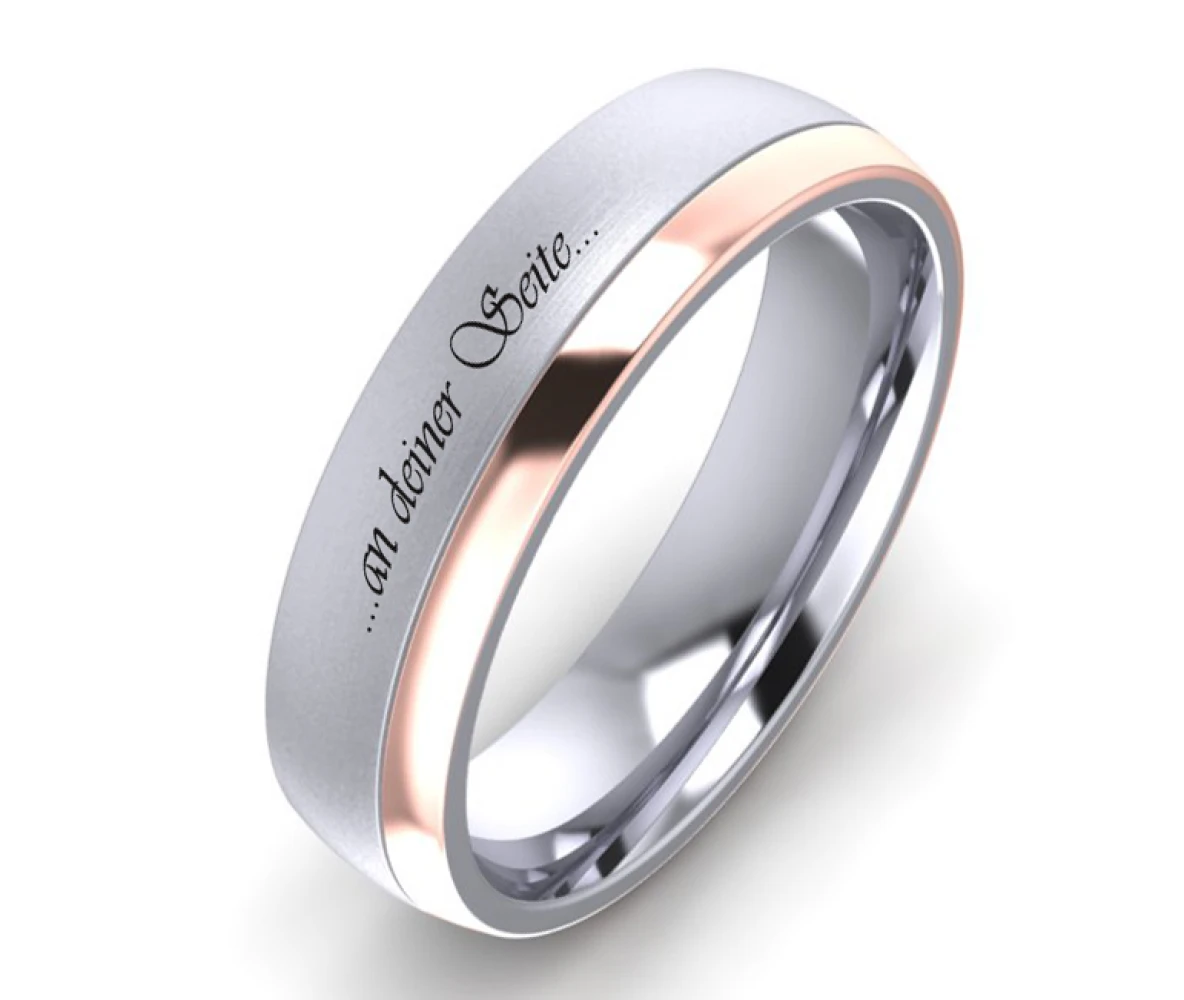 Edelstahlring E338 mit Gravur und Außengravur