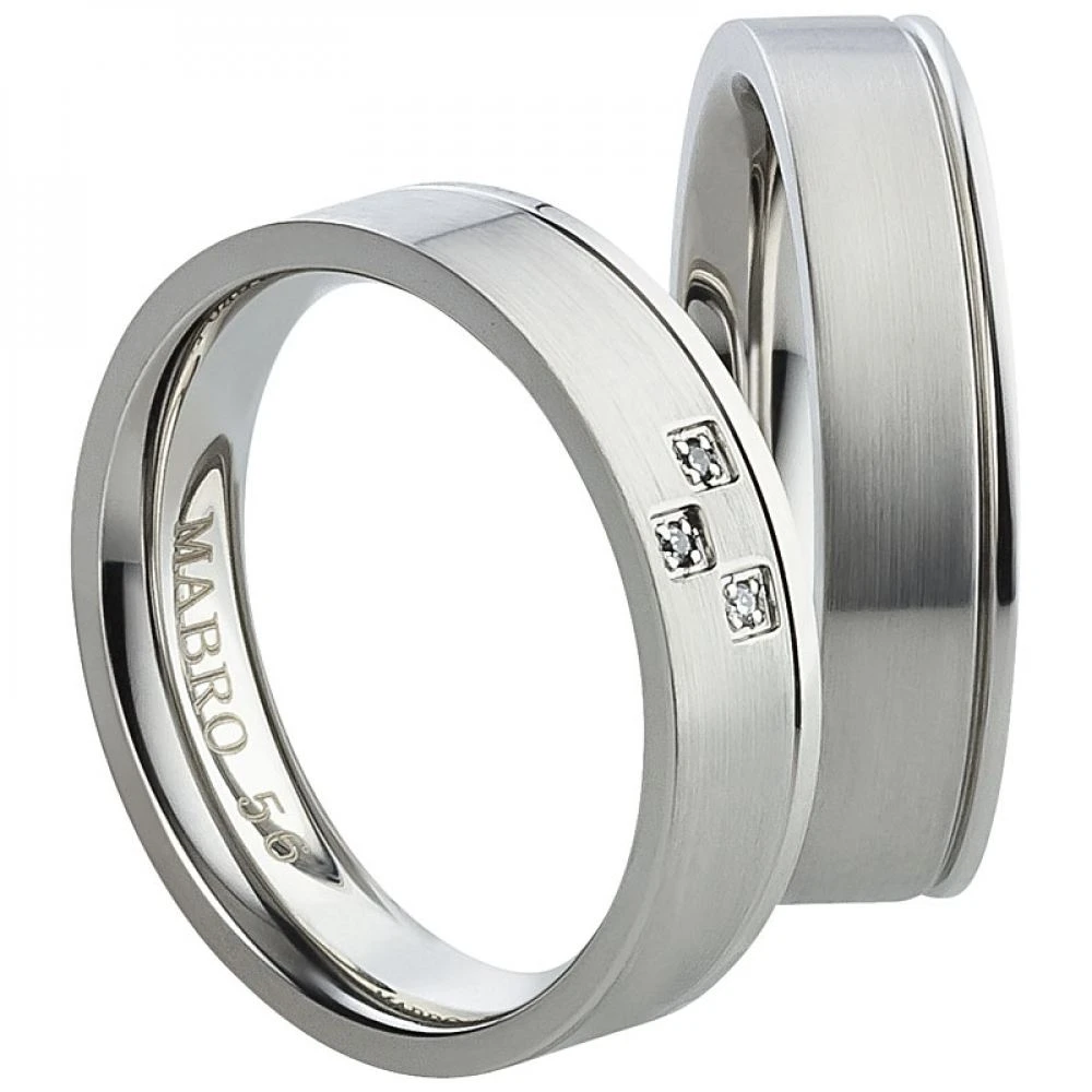 Partnerringe Edelstahl AB1774-AB1775 und Gravur