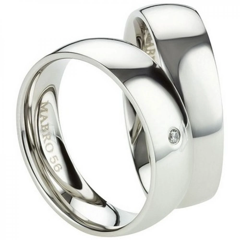 Partnerringe Edelstahl AB2432-AB2433 und Gravur