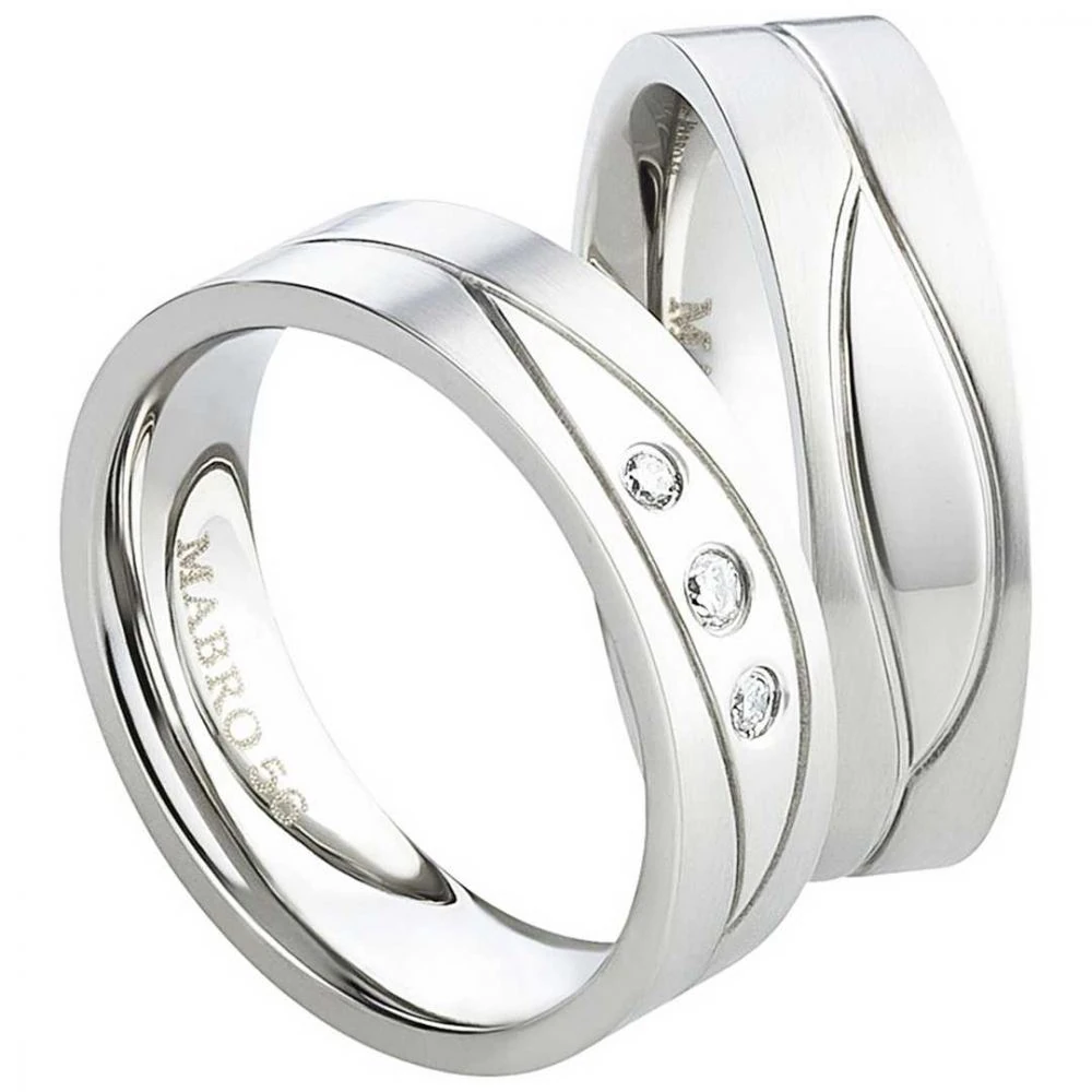 Partnerringe Edelstahl AB1756-AB1757 und Gravur