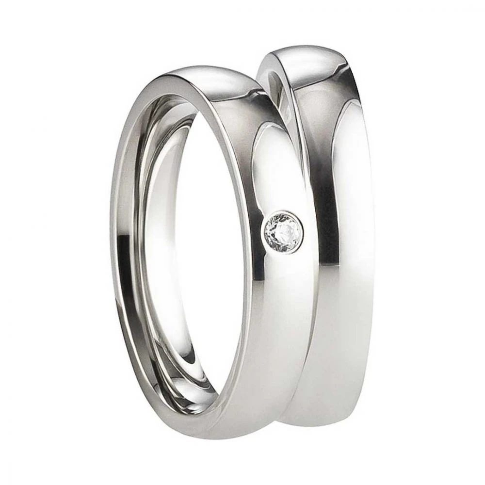 Partnerringe Edelstahl AB3144-AB3145 und Gravur