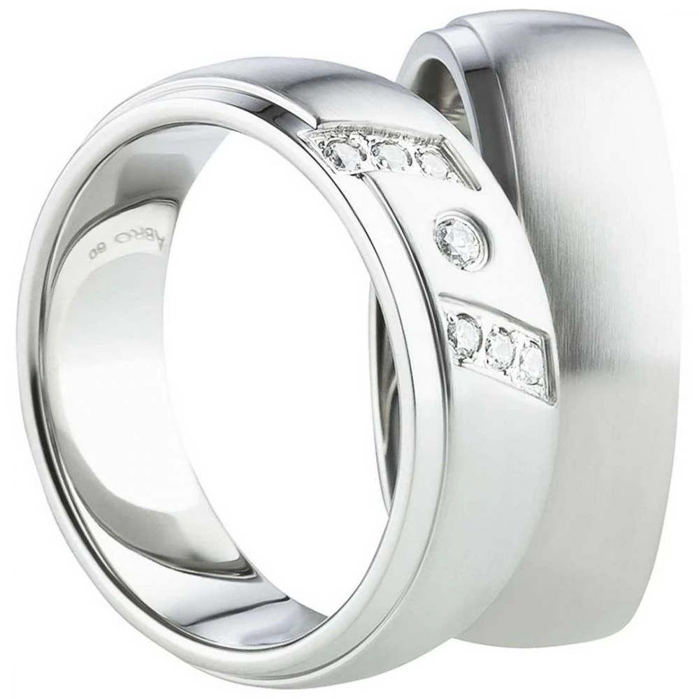 Partnerringe Edelstahl AB2200-AB2201 und Gravur