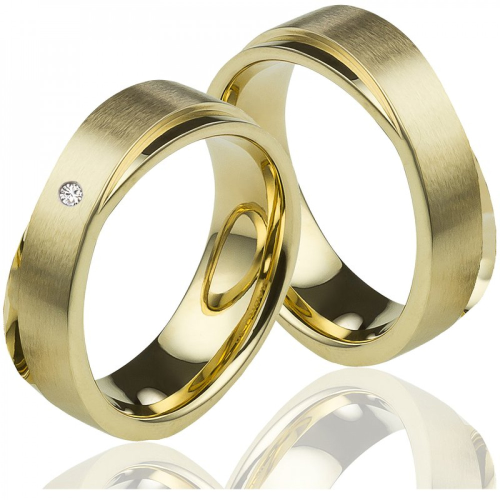 Edelstahlringe MOR28 mit Diamant Edelstahlringe MOR28 mit Diamant