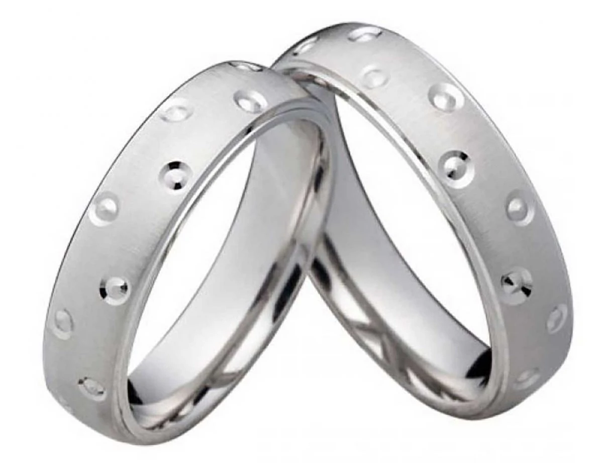 Partnerringe Silberringe PS815 ohne Stein in 5mm breite mattiert