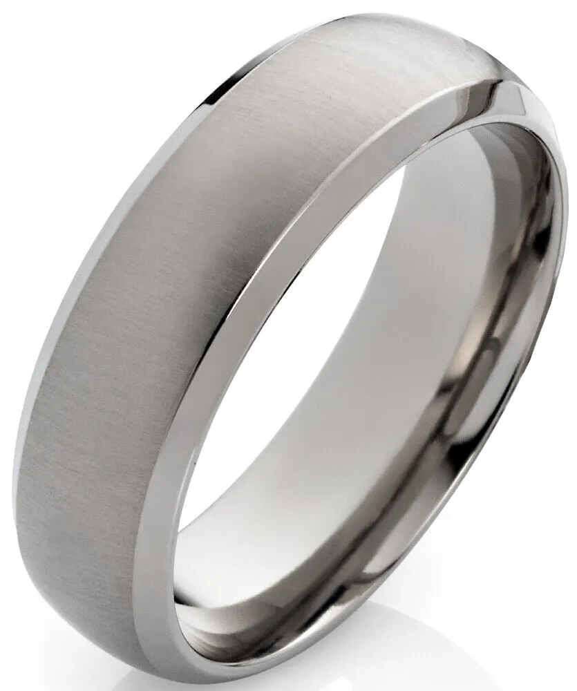 Herrenring Titanring HT003 mit Gravur ohne Stein