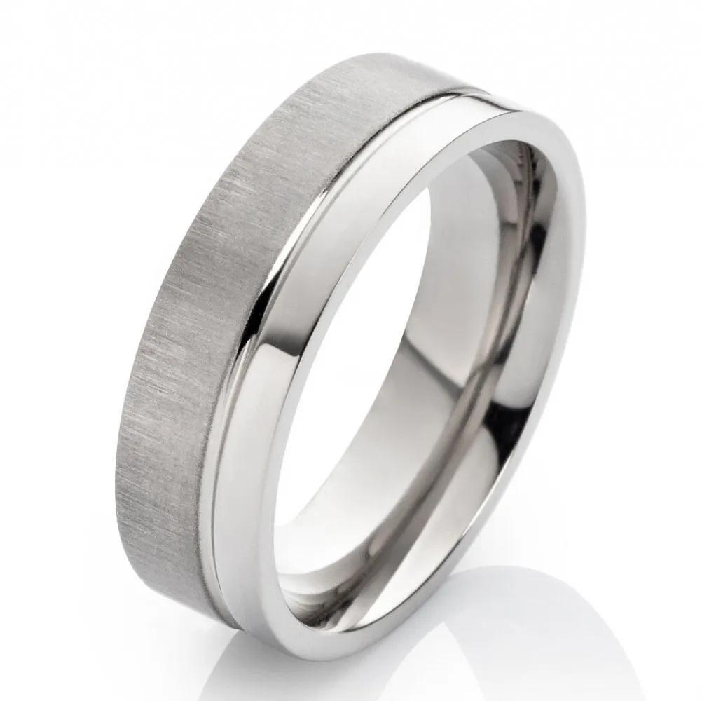 Herrenring Titanring HT005 mit Gravur