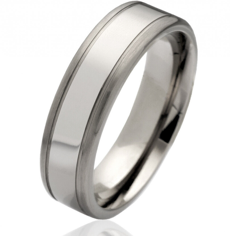 Herrenring Titanring HT026 mit Gravur Herrenring Titanring HT026 mit Gravur