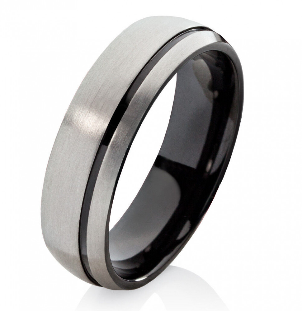 Herrenring Titanring HT054 mit Gravur Herrenring Titanring HT054 mit Gravur