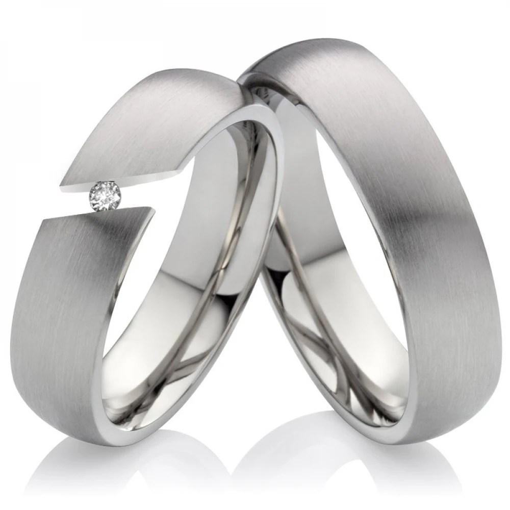 Titanringe T032 mit Zirkonia