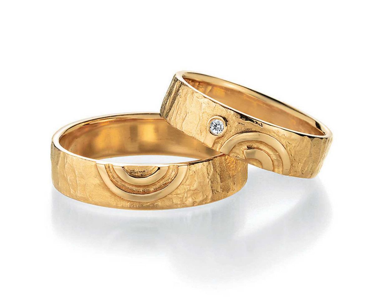 Trauringe aus Gold 66-51110+66-51120 mit Diamanten Trauringe aus Gold 66-51110+66-51120 mit Diamanten