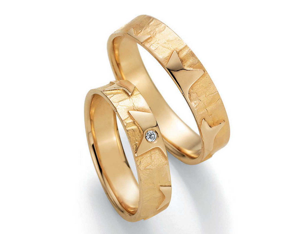 Trauringe aus Gold 66-51130+66-51140 mit Diamanten Trauringe aus Gold 66-51130+66-51140 mit Diamanten