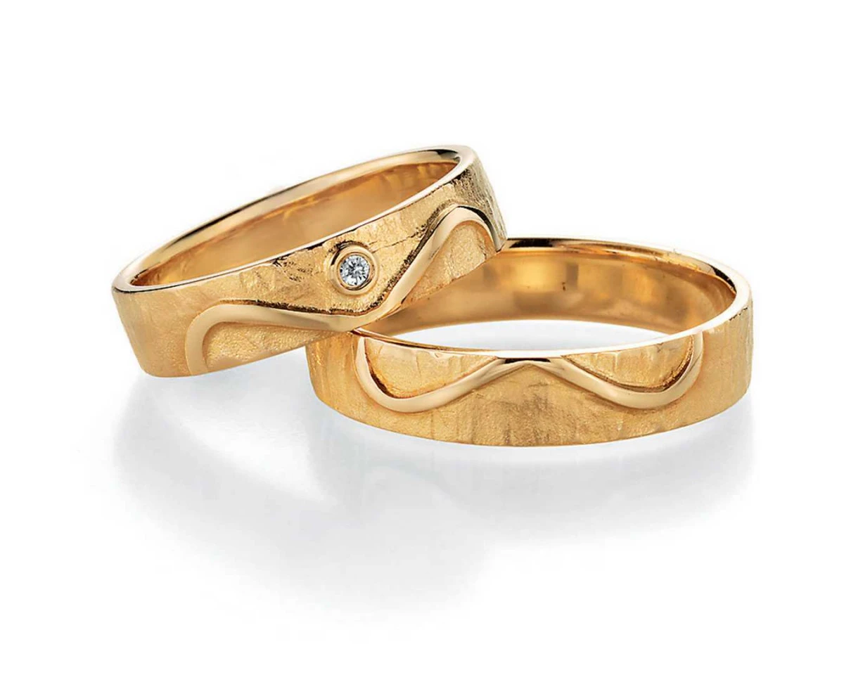 Trauringe aus Gold 66-51170+66-51180 mit Diamanten Trauringe aus Gold 66-51170+66-51180 mit Diamanten
