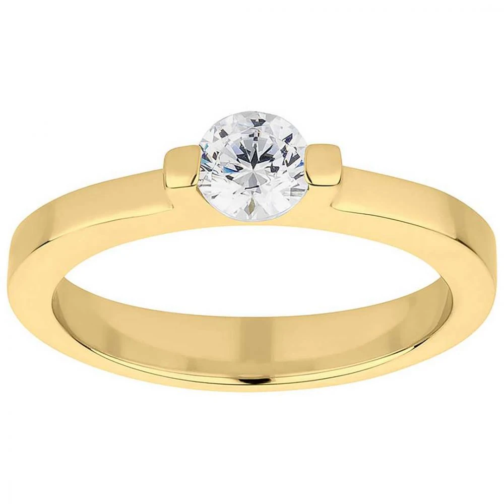 Verlobungsring Damenring AB3442 mit Goldfarbiger Beschichtung