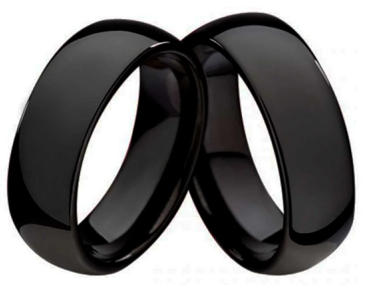 Wolframringe W153 ohne Stein mit Gravur