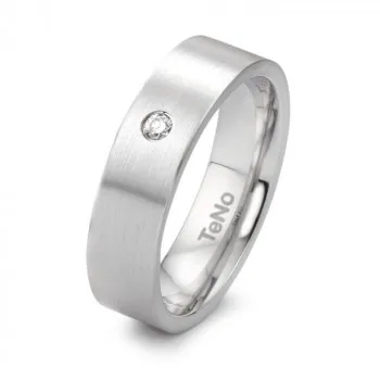 Damenring TeNo Design Ring YUNIS mit Brillant 0,04ctin 6mm